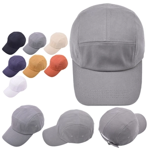 5-Panel Camper Hat Cotton Canvas Solid Color Adjustable Metal Buckle Hip Hop Streetwear Baseball Cap Unisex