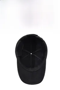 Detailed interior view of winter baseball cap showing thick fleece lining and ear flaps