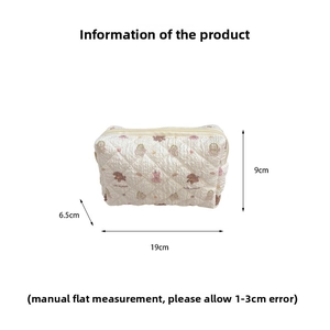 Gesteppte Tasche mit Bärenprint Maße: 19cm lang, 6,5cm breit und 9cm hoch