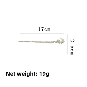 Tableau des tailles du pic à cheveux croissant lumineux avec dimensions de 17 cm