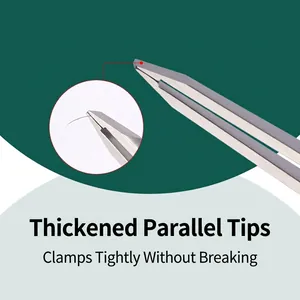 Japanese style stainless steel eyebrow tweezers with precise flat tips for beauty tools