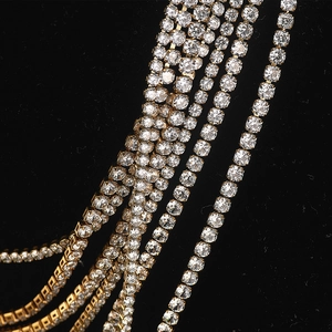 Hip hop layered gold titanium steel necklace with sparkling zircons on black velvet