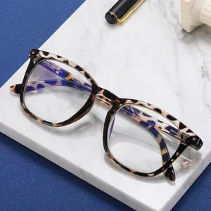 Square TR90 Reading Glasses Anti Blue Light Spring Hinge Lightweight Eyewear For Men And Women Comfortable Seniors
