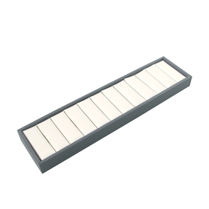 Professional 10-slot grey jewelry display tray for earrings and rings storage