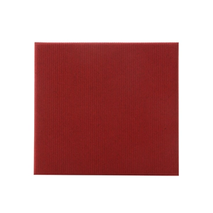 Premium square red textured watch gift box with a minimalist lidded design