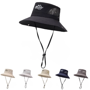 Chapeau De Soleil Extérieur Maille Respirante Bord Large Séchage Rapide Pêche Randonnée Camping Chapeau Bob Pliable Unisexe