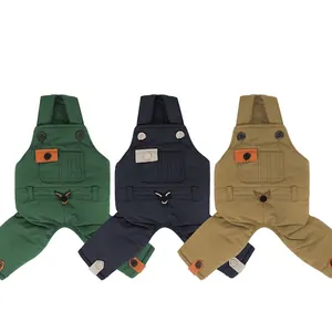 Hunde-Latzhose im Workwear-Stil für Katzen und Hunde in Grün, Navy und Khaki