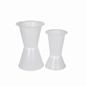 Translucent plastic flower bouquet liners in two sizes for professional floral arrangement