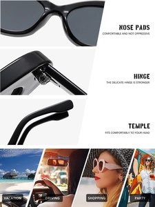 Detail of reinforced hinges and ergonomic temples on vintage oval rice nail sunglasses