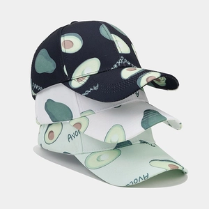 Avocado Pattern Baseball Cap Polyester Printed Sun Hat For Outdoor Travel Adjustable Breathable Casual Fashion Unisex