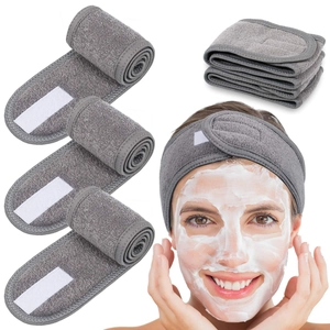 SPA Headband Towel Cloth Adjustable Magic Tape Face Wash Makeup Yoga Sport Soft Microfiber Breathable Head Wrap Women