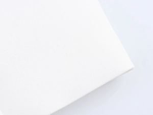 Gros plan détaillé de la texture du tissu en toile blanche avec motifs de tissage