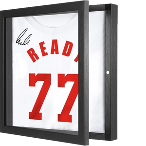 Jersey Display Case Shadow Box MDF Wood And Acrylic Magnetic Door For Sports T-Shirt Memorabilia Home Decor Wall Mounted