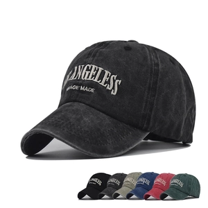 Vintage Washed Cotton Baseball Cap Embroidered Letter Retro Adjustable Outdoor Dad Hat For Men Women