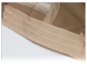 Detailed macro view of the inner sweatband with reinforced stitching on a mesh baseball cap