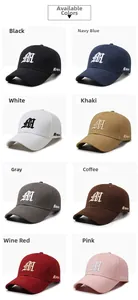 Close-up of premium cotton baseball cap featuring high-quality 3D letter M embroidery