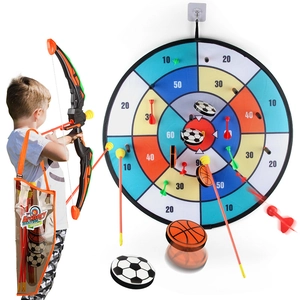 Set tiro con arco per bambini con arco, frecce, faretra e bersaglio per gioco interno esterno