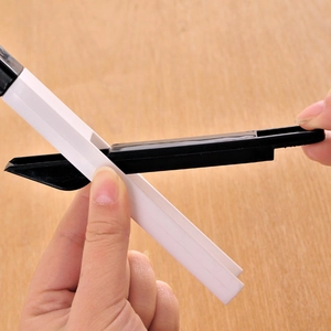 Window groove cleaning tool set with small brush and dustpan for narrow gaps