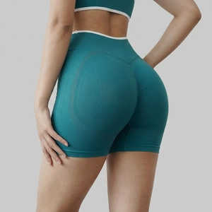 Women High Waist Seamless Yoga Shorts Butt Lifting Scrunch Athletic Gym Fitness Shorts Running Workout Bottoms
