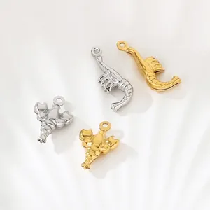 Breloques Homard Hippocampe Pendentifs En Acier Inoxydable Pour Bijoux DIY Bracelet Porte-clés Style Hip Hop