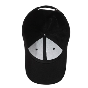 Casquette de baseball noire classique pour hommes avec boucle réglable et doublure interne