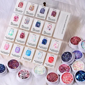 Holographic Chunky Nail Art Glitter Sequins Mixed Hexagon Luminous Glow In The Dark Decoration DIY Manicure
