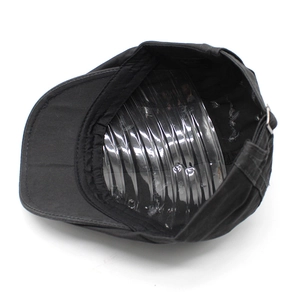 Classic black cotton flat cap for men and women featuring a structured inner support
