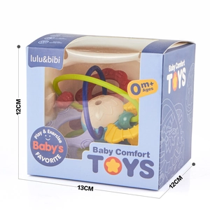 Manhattan ball baby teething toy in 13x12x12cm box for sensory development