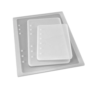 3-delige set siliconen mallen voor A5 A6 A7 notitieboek covers DIY hars gieten voor hobby