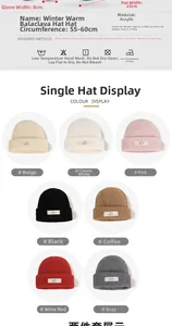 Detailed chart showing size, weight, and various color options for the knitted balaclava