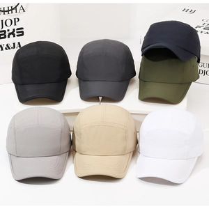 Multi-color quick-dry 5-panel baseball caps collection for outdoor sun protection