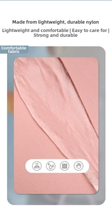 Dettaglio del tessuto in nylon rosa leggero e resistente che mostra la trama di qualità