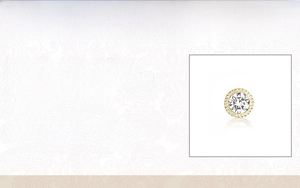 Detailed specification card for S925 sterling silver ear stud with cubic zirconia stones