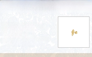 Detailed specifications for S925 sterling silver wing stud earring with 18k gold plating