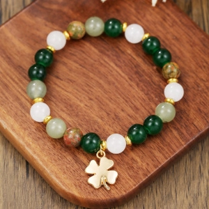Pulsera de Cuentas de Piedra Natural Hecha a Mano Ágata Ojo de Tigre Cristal Energía Para Mujeres Hombres Joyería Regalo