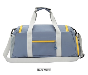 Large capacity sports duffel bag travel gym bag with wet dry compartment and shoe storage.