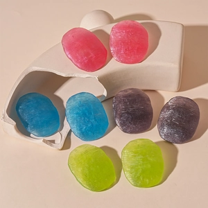 Fashion Acrylic Candy Color Stud Earrings With 925 Sterling Silver Earring Post Irregular Geometric Textured Sweet Earrings For Women