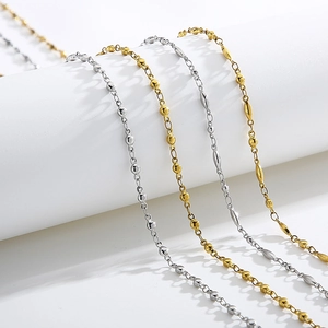 Catene in titanio lucido oro e argento per occhiali o maschere facciali