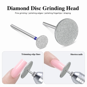 Professional Diamond Nail Drill Bits Disc Grinding Head For Manicure Trimming Shaping Polishing Home Salon Nails Care Tools