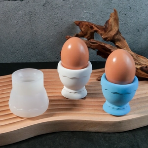 Moule en silicone pour coquetier DIY porte-bougie parfumée et plateau à œufs en plâtre