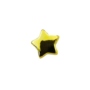 Polished gold star shaped CCB spacer beads for DIY jewelry making and necklace crafts