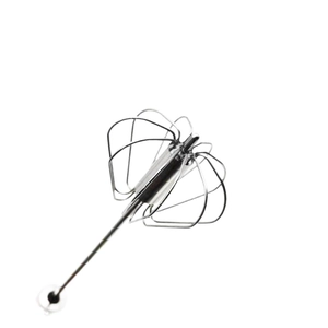 Semi-automatic stainless steel hand push whisk with colorful ergonomic handle for easy whisking
