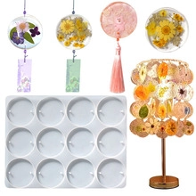 Stampo in silicone a 12 cavità per arte in resina e campane a vento con fiori secchi