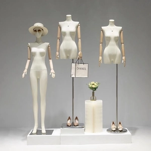 Detail of velvet mannequin head display stand for showcasing wigs hats and scarves