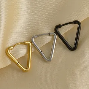Orecchini A Cerchio Triangolari In Acciaio Inossidabile Stile Punk Geometrico Gioielli Di Moda Per Uomini E Donne