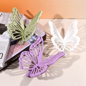 Hohlform Schmetterling Harzform Set in Grün, Lila und Weiß für DIY Deko-Handwerk