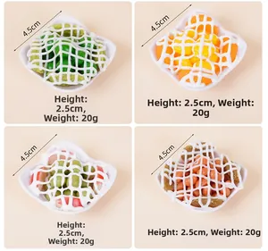 Detailansicht von 4,5 cm künstlichen Obstsalat-Schalenmodellen für die Lebensmittelfotografie