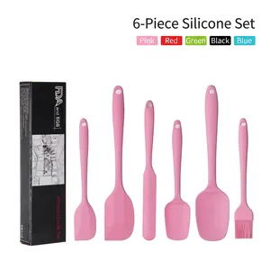Silicone Kitchen Utensils Spatula Oil Brush Spoon Scraper Heat Resistant Non Stick Baking Cooking BBQ Accessories