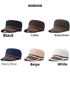 Sélection de casquettes militaires en coton pour hommes en six couleurs variées