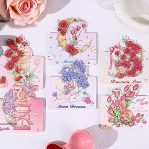 Floral greeting cards collection with romantic flower designs and elegant English typography